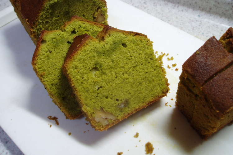 アレンジ 抹茶とくるみのバターケーキ レシピ 作り方 By ｃｈａｏ クックパッド 簡単おいしいみんなのレシピが357万品