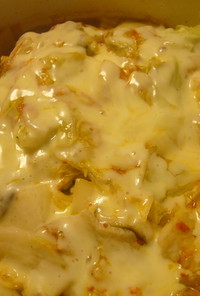 野菜とキノコのチーズ蒸し鍋