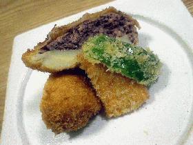 はなびし草の筍の肉詰めフライと洋食やさんの万能ソース