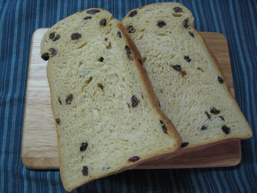 ＨＢで♪米粉入り黒糖レーズン食パンの画像