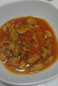 鶏肉のケチャップ煮・カレー風味