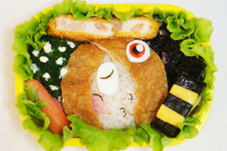 鬼太郎と目玉のおやじ弁当 キャラ弁 レシピ 作り方 By かとうしえる クックパッド 簡単おいしいみんなのレシピが367万品