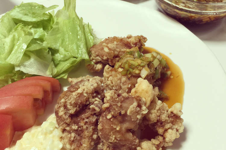 香味甘辛だれ ふっくら鶏の竜田揚げ レシピ 作り方 By あっきんmama クックパッド 簡単おいしいみんなのレシピが360万品