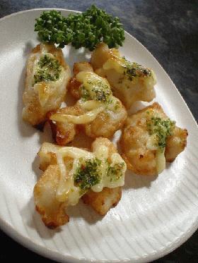 3分でおつまみ「いか天のマヨ焼き、青海苔風味」
