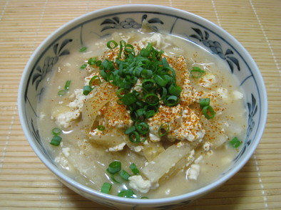 豆腐と大根の炒め煮の写真