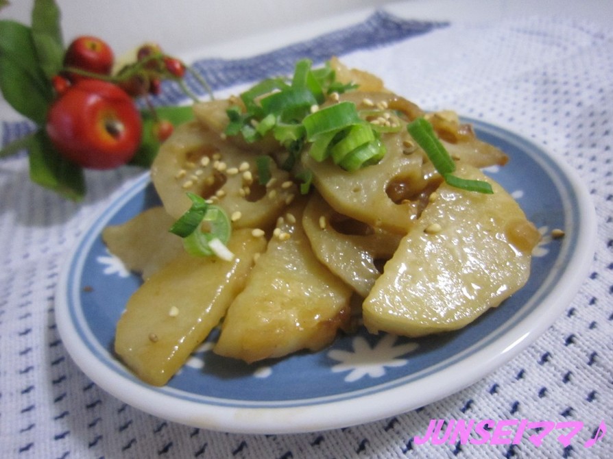 レンコンと長芋の甘辛マヨ❤の画像