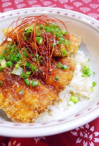秋刀魚のフライのっけ丼　～韓国風～