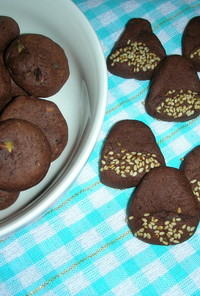 Kクッキー（チョコと栗クッキー）