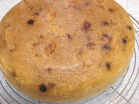 炊飯器でHKMシナモンチョコバナナケーキ