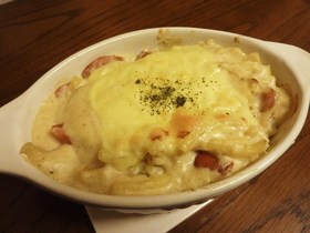 余った粉ミルク缶消費に!マカロニグラタン