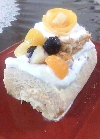 フルーツいっぱい★ノエル風アイスケーキの写真