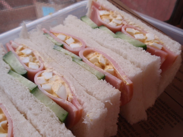 ハム☆卵サンド　行楽のお弁当に！の画像