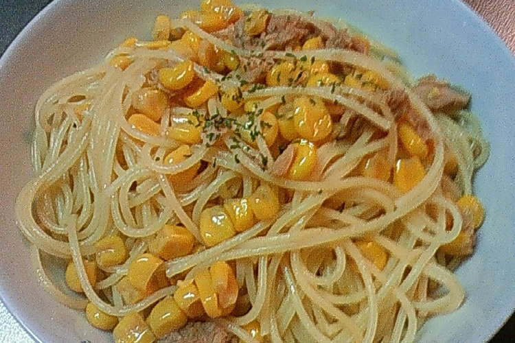 ツナとコーンの簡単 和風パスタ レシピ 作り方 By Salasak クックパッド