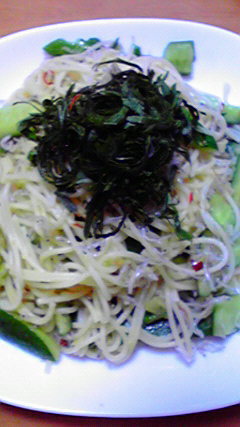じゃこときゅうりのあっさりパスタ☆