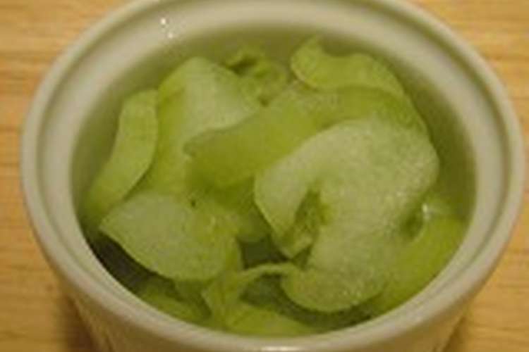はす芋 レンジで塩ゆで レシピ 作り方 By 桜貝の想い出 クックパッド