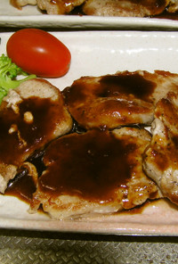 豚ヒレ肉(生姜焼き用可)の甘辛デミソース