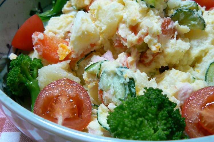 母の味 コンソメ味のポテトサラダ レシピ 作り方 By なつあつママ クックパッド 簡単おいしいみんなのレシピが360万品