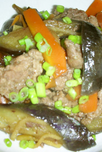 牛肉と茄子の生姜炒め煮