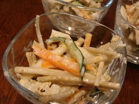薬膳ノススメ!咳・喘息予防にごぼうサラダ