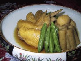 ∽∽手羽先と根菜の煮物∽∽
