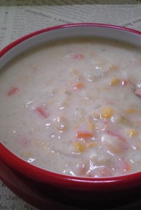 野菜コロコロ豆乳スープ