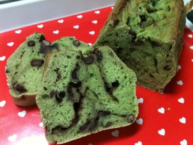 簡単ヘルシー☆豆腐抹茶パウンドケーキ
