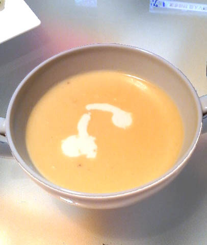 サツマイモのスープの画像
