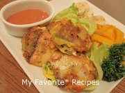 秋を味わう♪秋鮭のピカタの写真