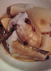一人用の土鍋利用◇白身魚のオリーブ油煮