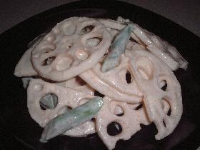 れんこんのシャキシャキサラダ