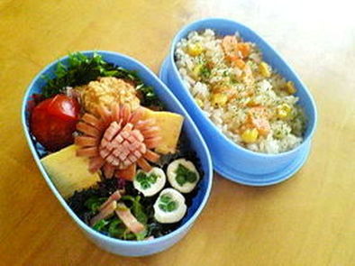 ｢お弁当…いんげんの海苔ﾁｰｽﾞ巻き｣の写真