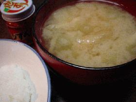 新蕗のお味噌汁