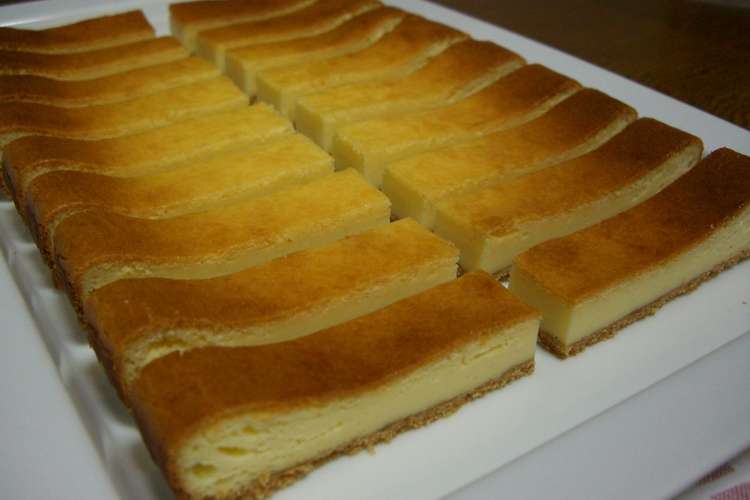 台はビスケットで チーズケーキバー レシピ 作り方 By Mutsu クックパッド