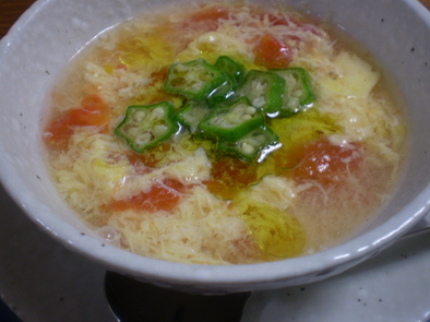 簡単・美味！トマトと卵のスープの写真
