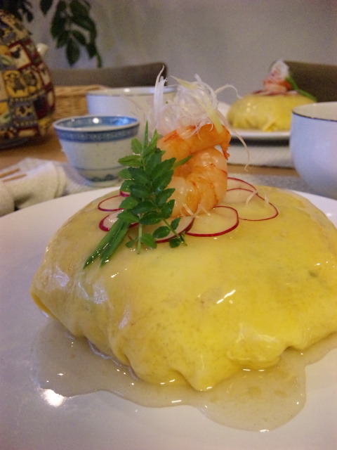 温ちらし寿司の卵包みの画像