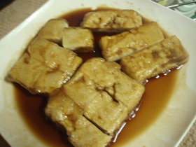 鬼嫁のてりやき高野豆腐❤タレは1:1:1