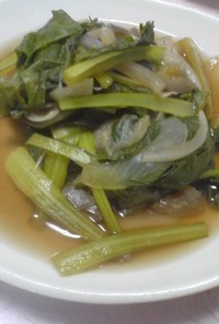 小松菜とナスの煮物