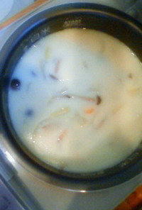 炊飯器でクリームシチュー(海鮮)
