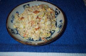 ちくわと桜えびのチャーハン