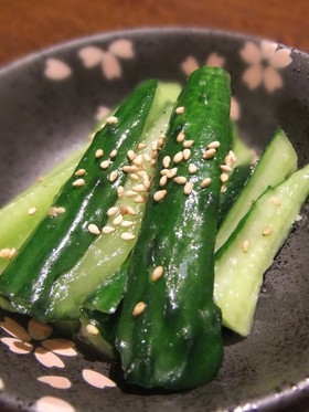 味付けシッカリ*きゅうりのナムル
