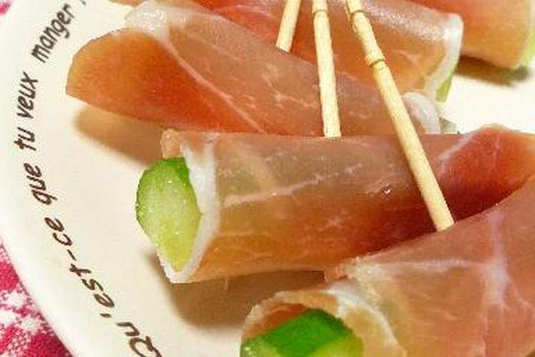 簡単おつまみ 生ハムｄｅきゅうり巻き レシピ 作り方 By かごちゃー クックパッド 簡単おいしいみんなのレシピが375万品