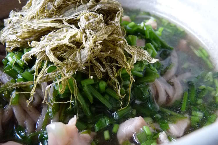 セリととろろ昆布の温かいお蕎麦 レシピ 作り方 By 真さん クックパッド 簡単おいしいみんなのレシピが366万品