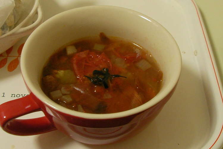 冷凍トマトのなんちゃってミネストローネ レシピ 作り方 By Rebecca クックパッド 簡単おいしいみんなのレシピが355万品