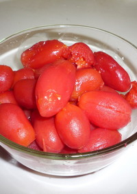 簡単☆ミニトマトの湯むき