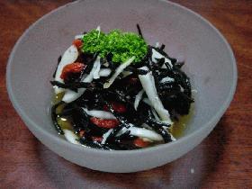 ひじきと玉ねぎのノンオイルサラダ(酢の物)