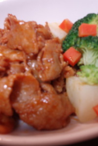 豚肉のケチャップ炒め❤温野菜添え❤