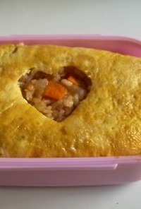 鍋で＊お弁当用オムライス