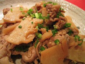 豚肉とタケノコのピリ辛炒め
