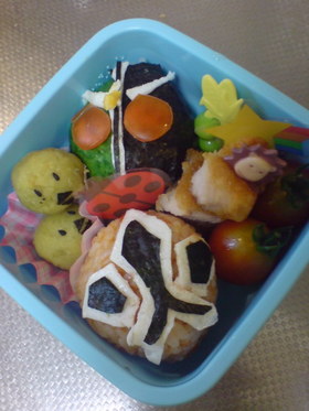 キャラ弁☆シンケンジャー&仮面ライダーW