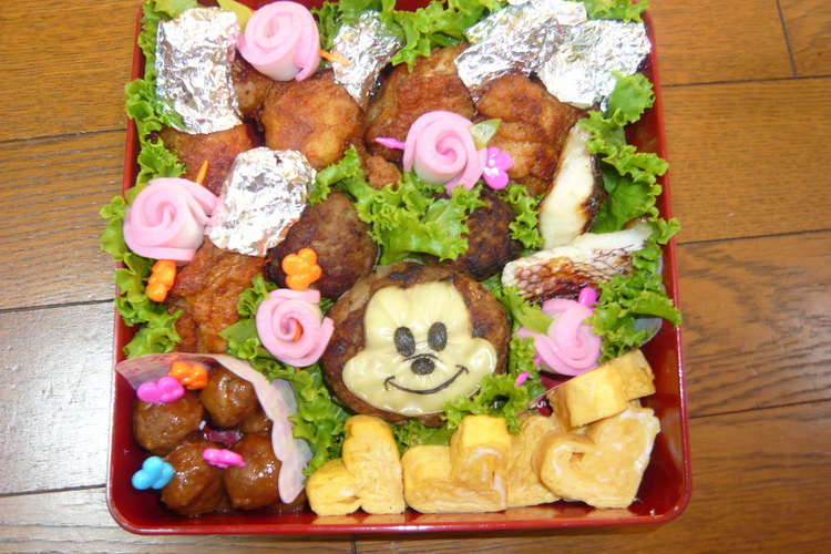 09運動会お弁当 キャラ弁 ミッキー レシピ 作り方 By 夏帆ﾏﾏ クックパッド 簡単おいしいみんなのレシピが349万品